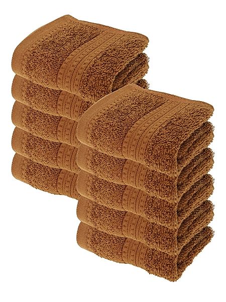 Julie Julsen Handtücher 10-Handtücher-Schokobraun, Bio-Baumwolle (10-St) günstig online kaufen
