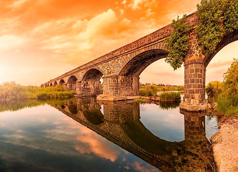 Papermoon Fototapete »Ancient River Arches Cedrino« günstig online kaufen