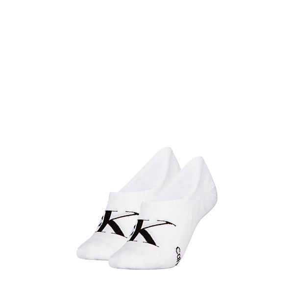 Calvin Klein Jeans Füßlinge "CKJ WOMEN FOOTIE HIGH CUT 2P MONOGRAM", (2 Paa günstig online kaufen