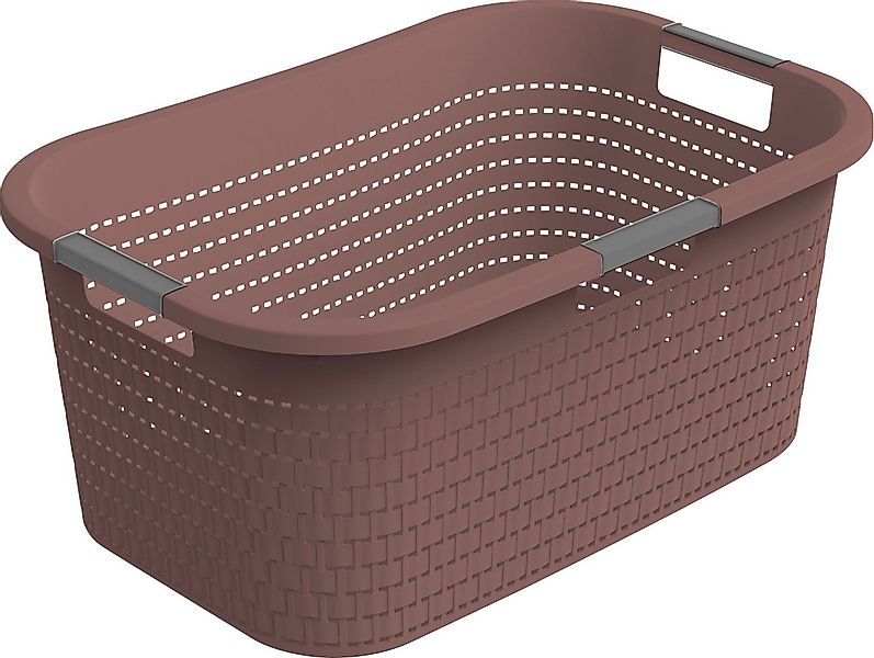 ROTHO Wäschewanne Rotho Wäschekorb Country, 40 L iron rot günstig online kaufen