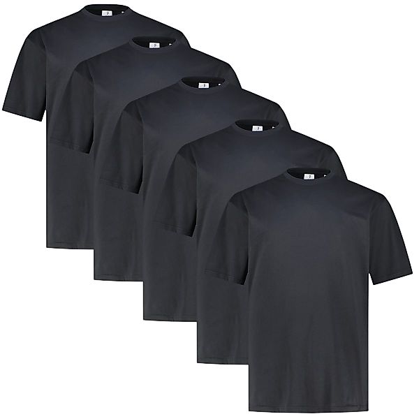 Pfundskerl 5er-Pack Basic T-Shirt Farbe schwarz Größe: 4XL günstig online kaufen