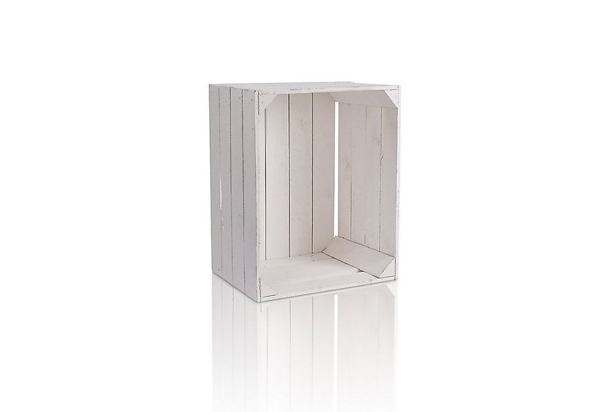 CHICCIE Holzkiste Regale Weiß 50x40x30cm - Kisten Weinkisten (1 St) günstig online kaufen