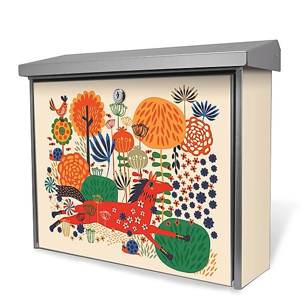 Banjado Briefkasten Edelstahl 38.5x31.5x12cm Ohne Zeitungsfach Inkl. Montag günstig online kaufen