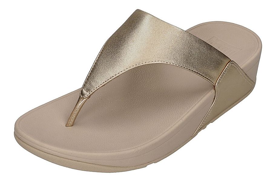 Fitflop LULU LEATHER TOE POST Zehentrenner Platino günstig online kaufen