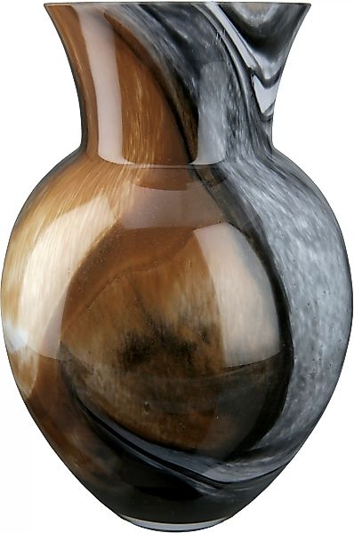GILDE Tischvase »Draga, Höhe ca. 26 cm«, (1 St.), dekorative Vase aus Glas, günstig online kaufen