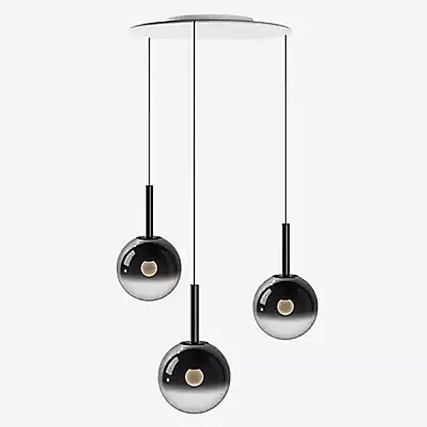 Occhio Luna Sospeso Cloud 3 Fix 270 Pendelleuchte LED, Kopf dark chrome/Bal günstig online kaufen