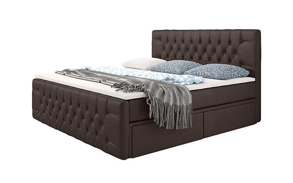 Luxusbetten24 Boxspringbett Bellissimo, mit 4 Schubladen günstig online kaufen
