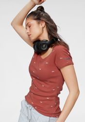 KangaROOS T-Shirt kurzärmelig, sehr figurbetont und hüftbedeckend günstig online kaufen