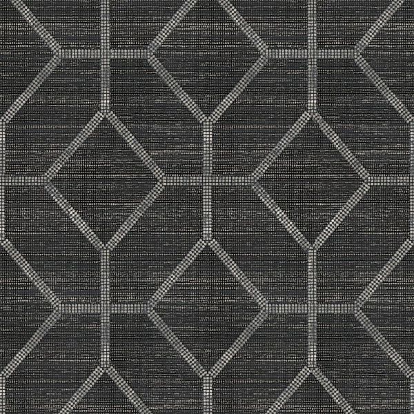 Sublime Vliestapete Geo Textur 10 m x 52 cm Dunkelgrau FSC® günstig online kaufen