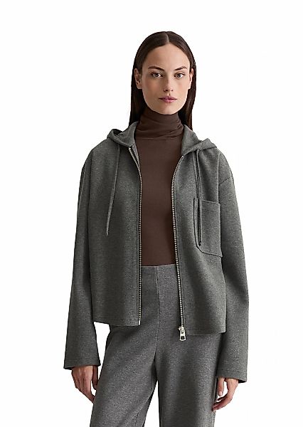 Marc OPolo Sweatjacke "aus kompaktem Interlockjersey" günstig online kaufen