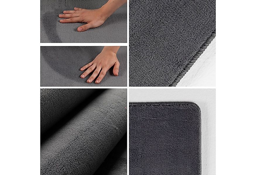 Carpettex Veloursteppich Unicolor - Einfarbig, Läufer, Höhe: 7 mm, Kurzflor günstig online kaufen