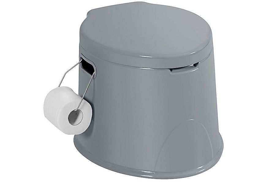 COSTWAY Campingtoilette, tragbar, mit abnehmbarem Eimer, Papierhalter günstig online kaufen