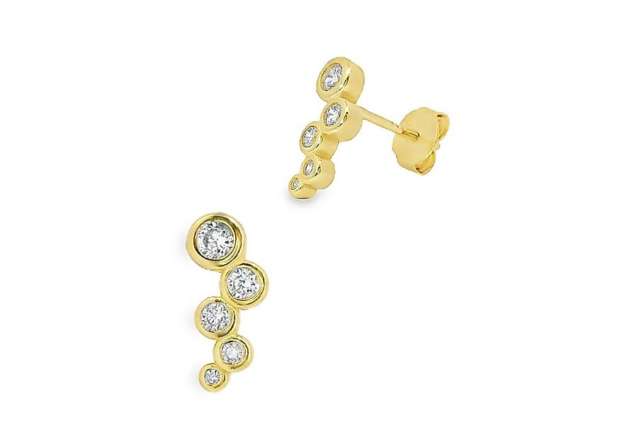 Impala Paar Ohrstecker Zaza aus 925 Silber vergoldet – 12 mm, 925 Sterling günstig online kaufen