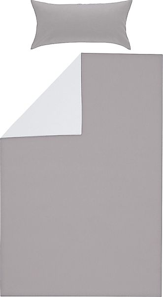 Erwin Müller Bettwäsche Wendebettwäsche "Lindau", Biber, günstig online kaufen