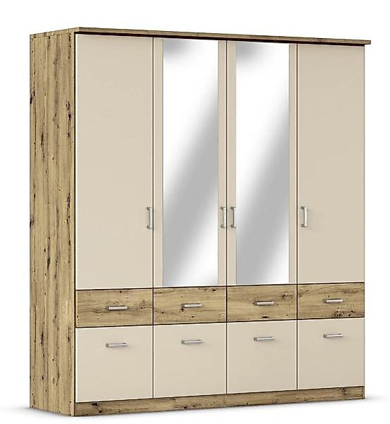 Drehtürenschrank 4-trg. ca. 181x199x58 cm Artisan / Champagner günstig online kaufen
