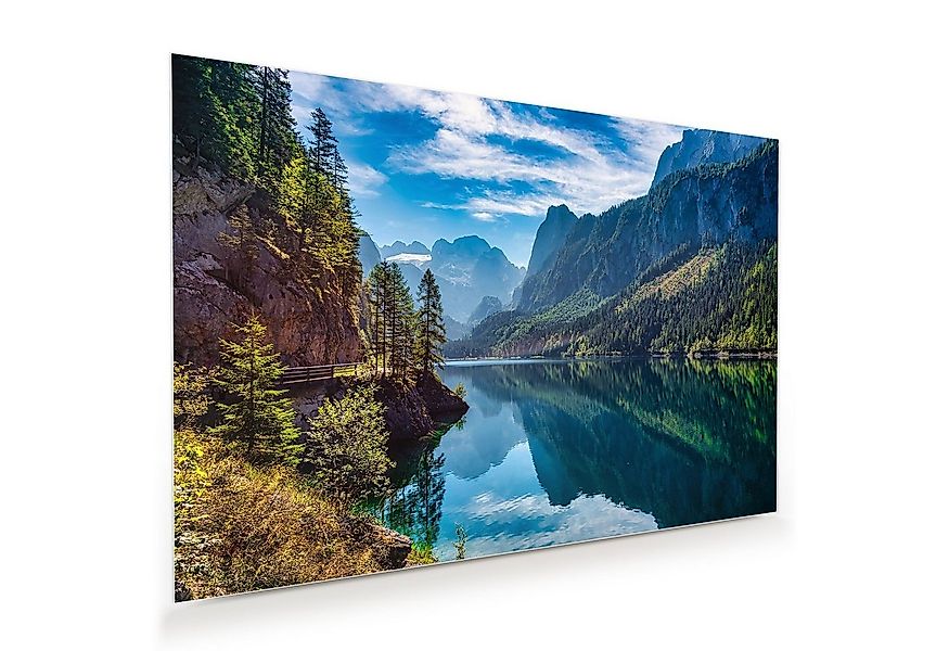 Primedeco Glasbild Wandbild Gosau (Gosausee) Salzkammergut mit Aufhängung, günstig online kaufen