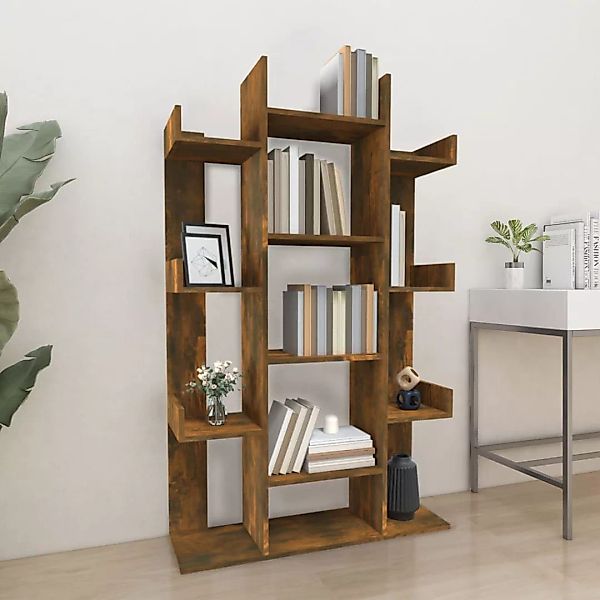 Vidaxl Bücherregal Räuchereiche 86x25,5x140 Cm Holzwerkstoff günstig online kaufen