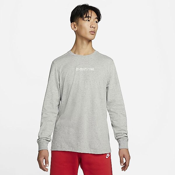 Nike Sportswear Essentials+core Langarm-t-shirt S Dk Grey Heather günstig online kaufen