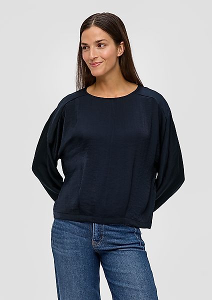 s.Oliver Langarmbluse Satinbluse im Loose Fit günstig online kaufen