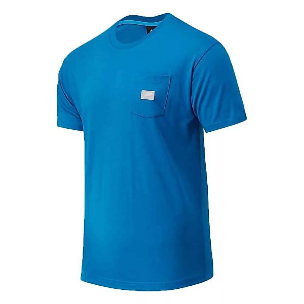 New Balance Athletics Pocket Kurzarm T-shirt L Wave Blue günstig online kaufen