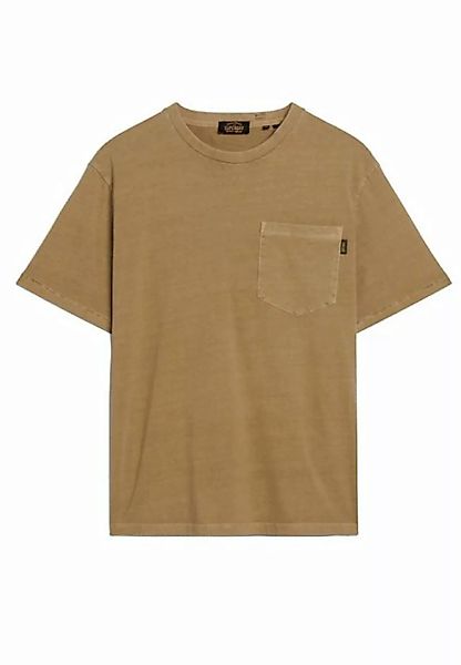 Superdry T-Shirt Superdry Herren T-Shirt CONTRAST STITCH POCKET Washed Capp günstig online kaufen