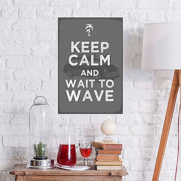 queence Metallbild "Wait to Wave", Strand, (1 St.), Stahlschilder günstig online kaufen