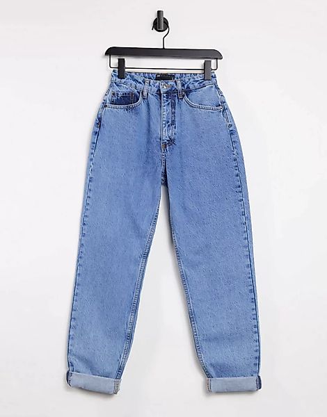 ASOS DESIGN Hourglass – Locker geschnittene Mom-Jeans mit hohem Bund in hel günstig online kaufen