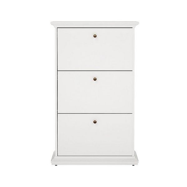 ebuy24 Schuhschrank Venedig Schuhschrank mit 3 Klappen in weiß. günstig online kaufen