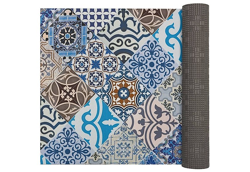 ANRO Küchenläufer LUIGI Porto Azul pflegeleicht hochwertig Flurläufer Küche günstig online kaufen