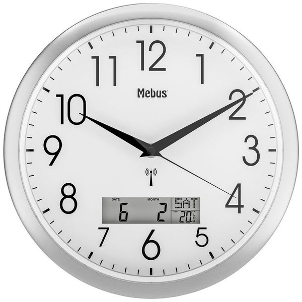 Mebus Wanduhr Mebus 19422 Funk Wanduhr günstig online kaufen