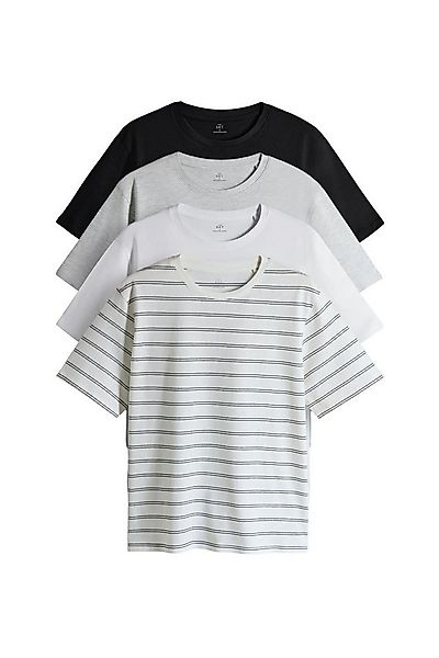 The Set T-Shirt The Set Relaxed Fit Kurzarm-T-Shirts, 4er-Pack (4-tlg) günstig online kaufen