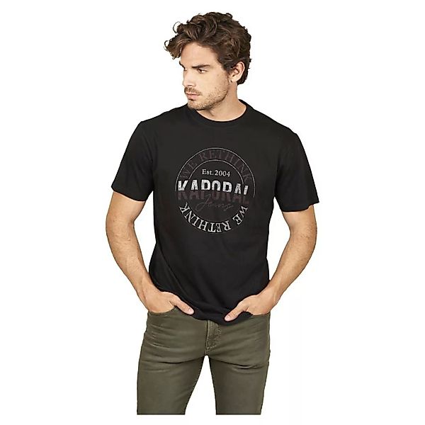Kaporal Round Kurzärmeliges T-shirt M Black günstig online kaufen
