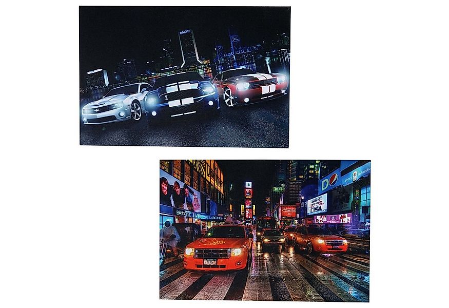 MCW LED-Bild LED-Bild-T-2, Cars (Set), Mit Timer, Leuchtbild, Ein-/Ausschal günstig online kaufen