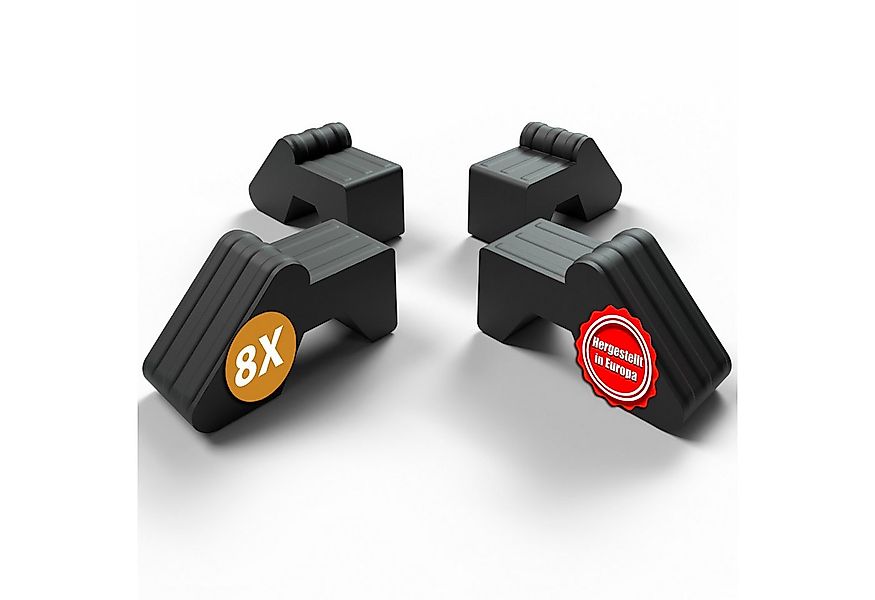 BigDean Blumentopfuntersetzer Füßchen 8X Untersetzer Spezial Anthrazit Blum günstig online kaufen