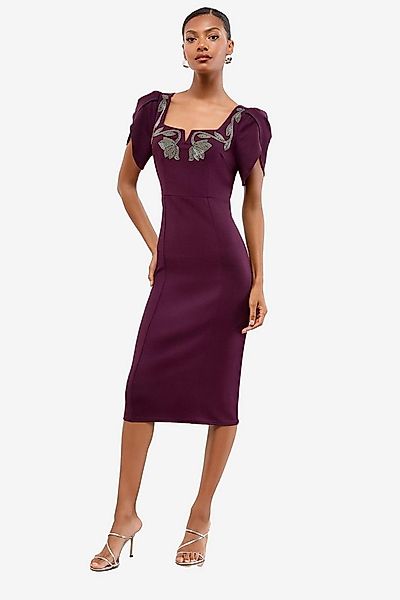 LIPSY Midikleid Lipsy Bodycon-Midikleid mit Puffärmeln, Regular (1-tlg) günstig online kaufen