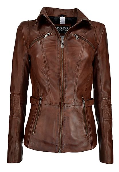 CBL Lederjacke MQ-43112 mit stehkragen günstig online kaufen