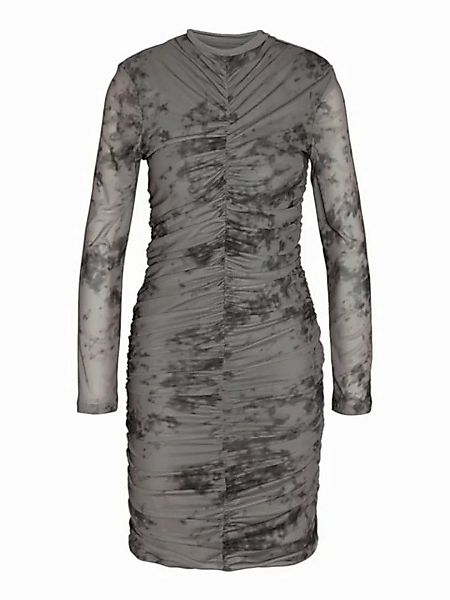 Noisy may Abendkleid Kleid Kurz Stretch Allover-Print Rundhals (lang) NMIGG günstig online kaufen