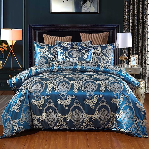 BYSURE Bettwäsche, Polyester, 3 teilig, Satin-Bettbezug, günstig online kaufen