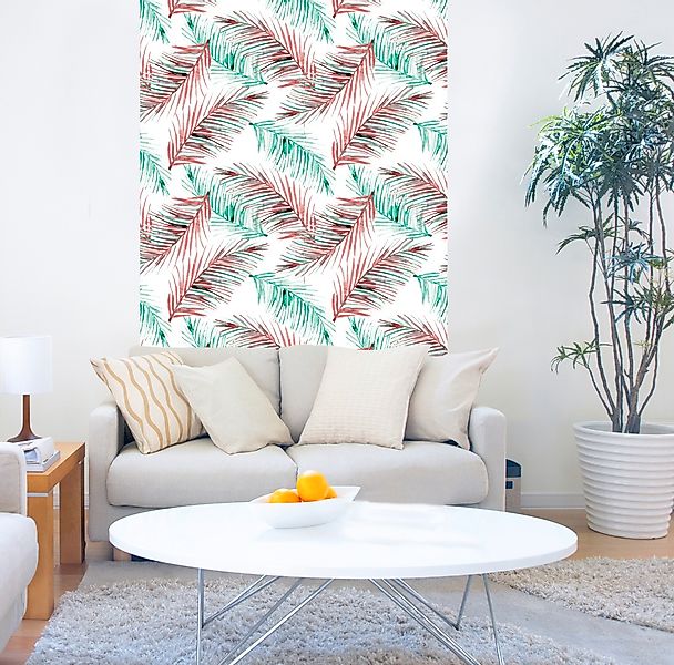 queence Vinyltapete »Ghaishol«, bedruckt-Motiv-botanisch-floral-gemustert-n günstig online kaufen