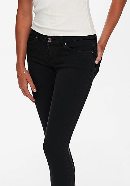 Only Damen Jeans ONLCORAL LIFE SL SK POWER AZG3659 - Skinny Fit - Schwarz - günstig online kaufen