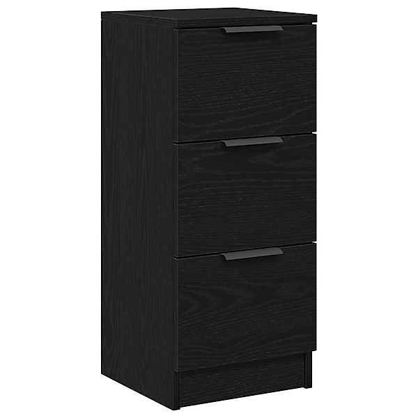 vidaXL Sideboard Schwarz Eichen-Optik 30 x 30 x 70 cm Holzwerkstoff 862774 günstig online kaufen