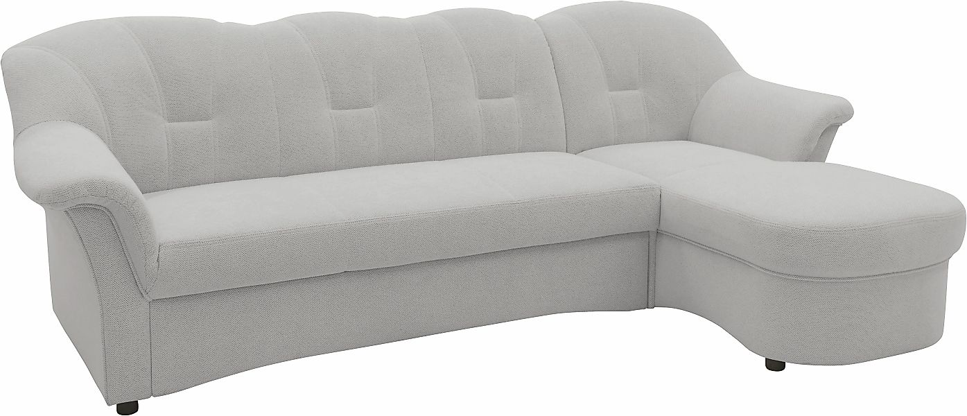 DOMO collection Ecksofa "Flores Schlafsofa, B/T/H: 233/142/86 cm, L-Form", günstig online kaufen