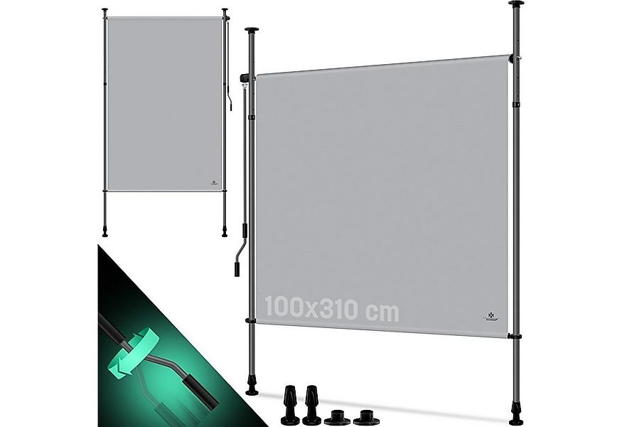 KESSER Senkrechtmarkise Klemmmarkise Ausziehbar Blickdicht Vertikal Markise günstig online kaufen