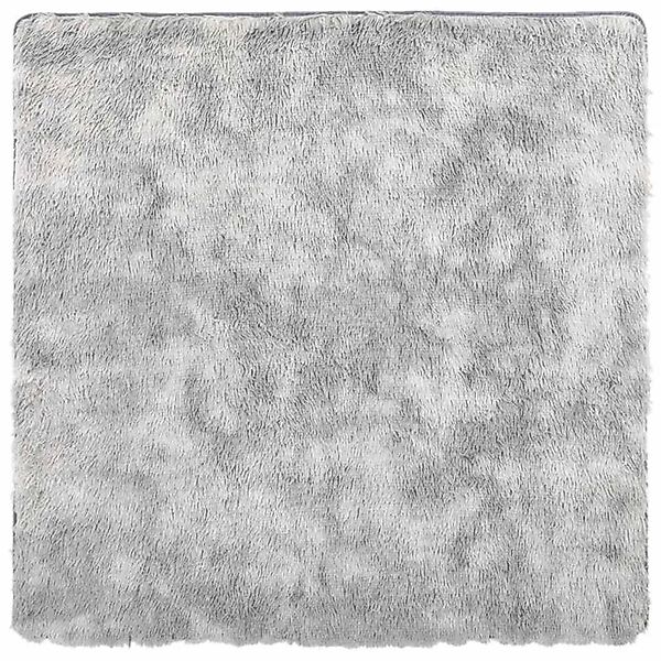 vidaXL Teppich Shaggy Hochflor NAVARRA Silbergrau 160x160 cm Polyester 4102 günstig online kaufen