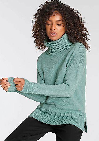 Tamaris Rollkragenpullover, in lässiger Form mit seitlichen Schlitzen günstig online kaufen