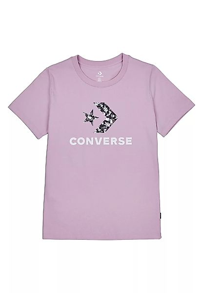 Converse Damen T-Shirt STAR CHEVRON HYBRID FLOWER TEE 10022558 530 Light Pu günstig online kaufen