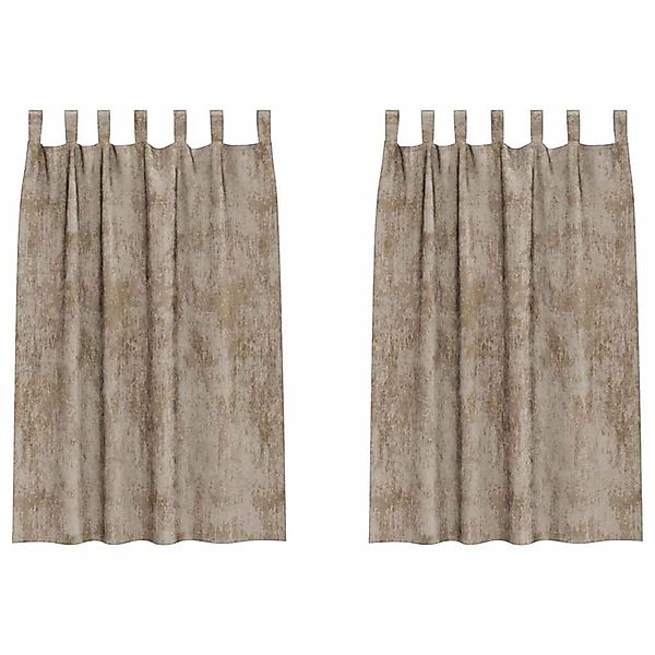 vidaXL Vorhänge 2 Stk Champagner 175 x 140 cm Samt 4107744 günstig online kaufen