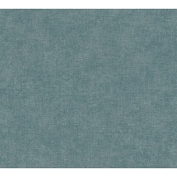 A.S. Creation Vliestapete Uni Struktur-Optik 10,05 m x 0,53 m Petrol FSC® günstig online kaufen