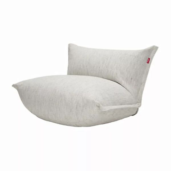 Lounge Sessel The BonBaron textil weiß beige / Bouclé-Stoff Mingle - Fatboy günstig online kaufen