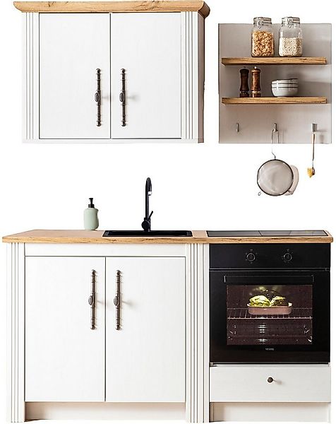 KOCHSTATION Küchenzeile KS-Westminster, Pantryküche im Landhaus Stil, hochw günstig online kaufen